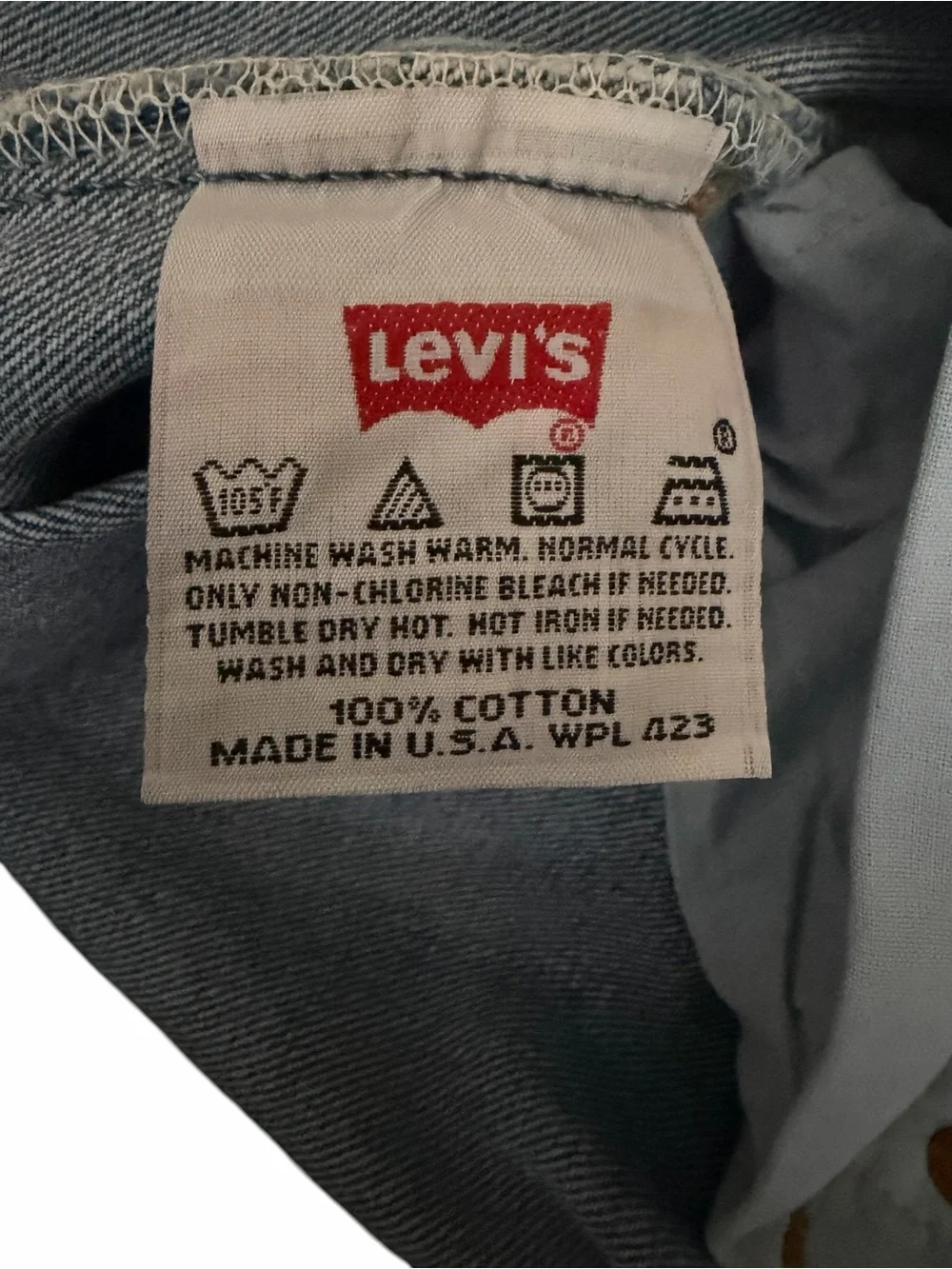 Levi’s Vintage New Old Stock, 501-0193 Button Fly Made in USA Jeans Size W38 L30